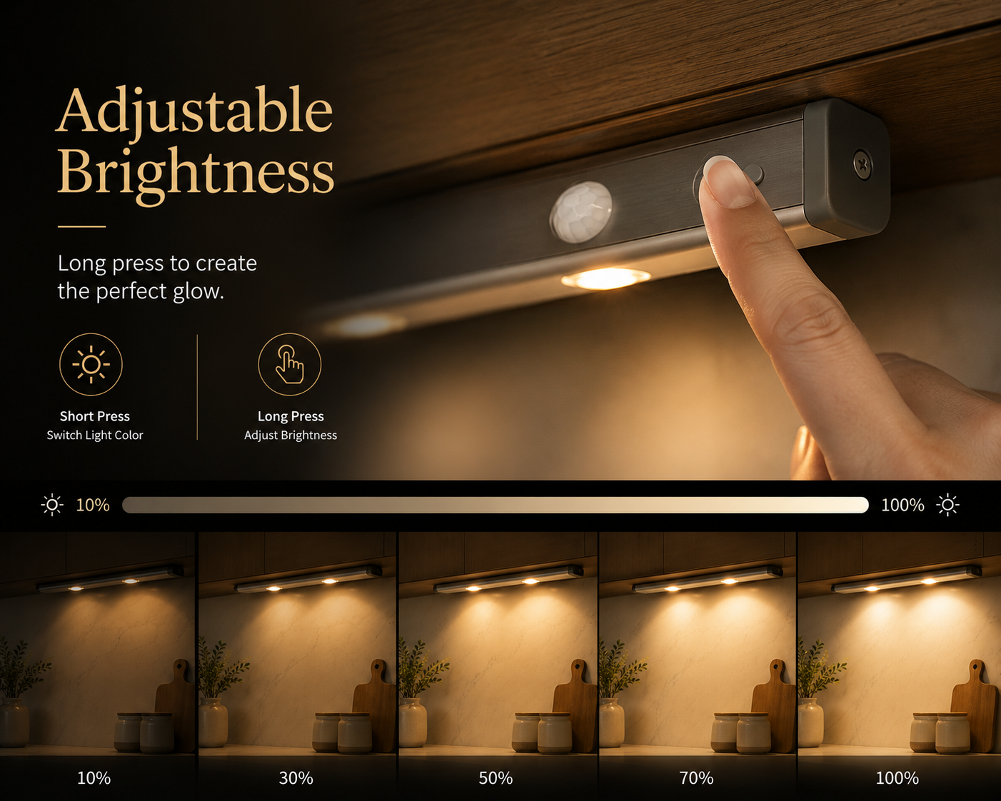 SerenaLume™ Under-Cabinet Sensor Light