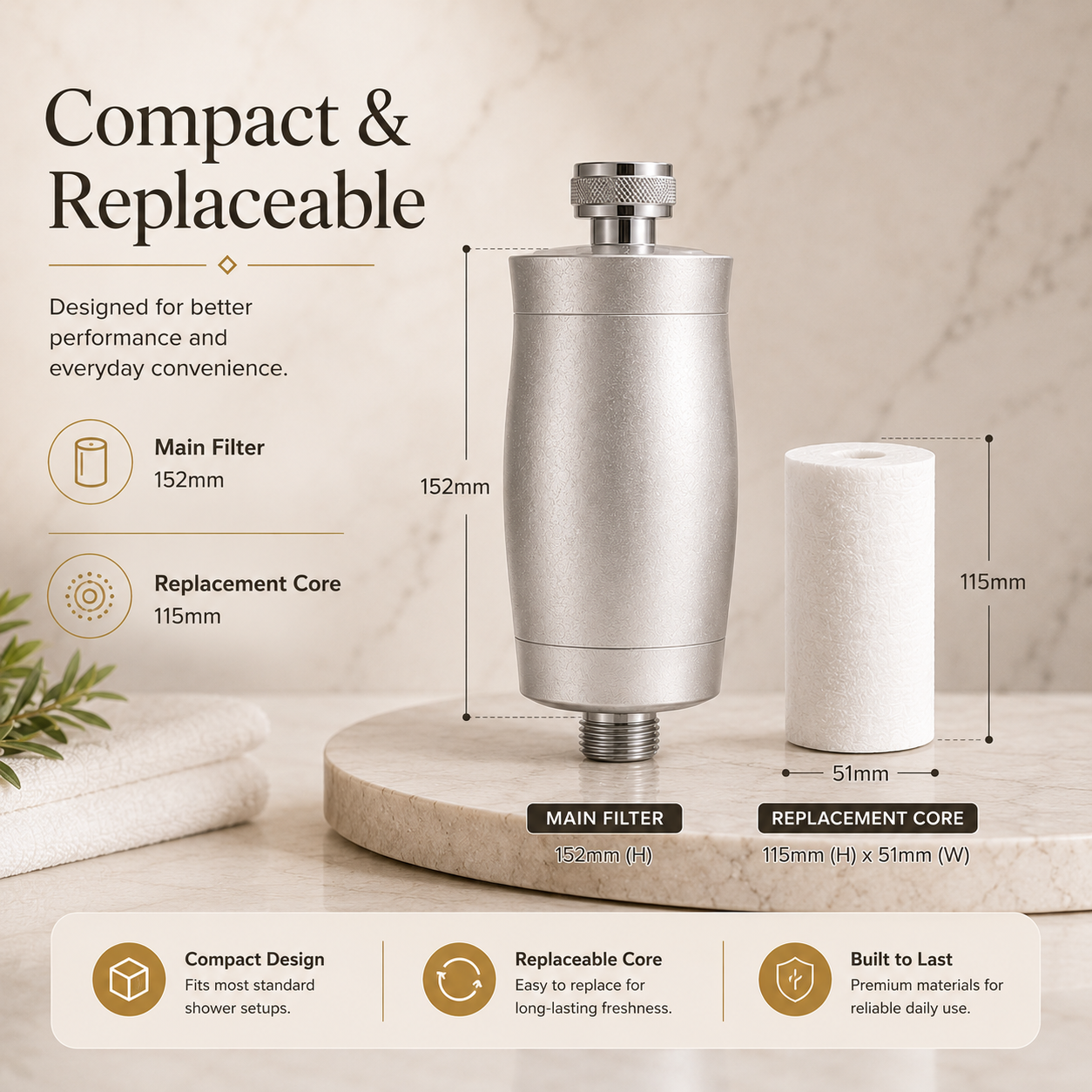 ÉliePure™ Bath & Shower Filter