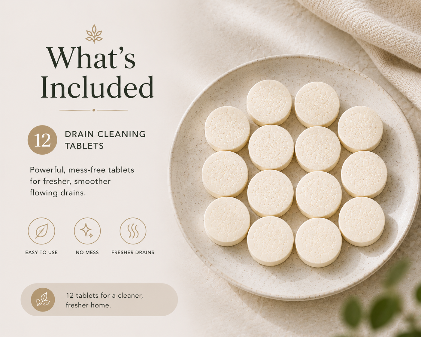 SereneFlow™ Drain Purifying Tablets