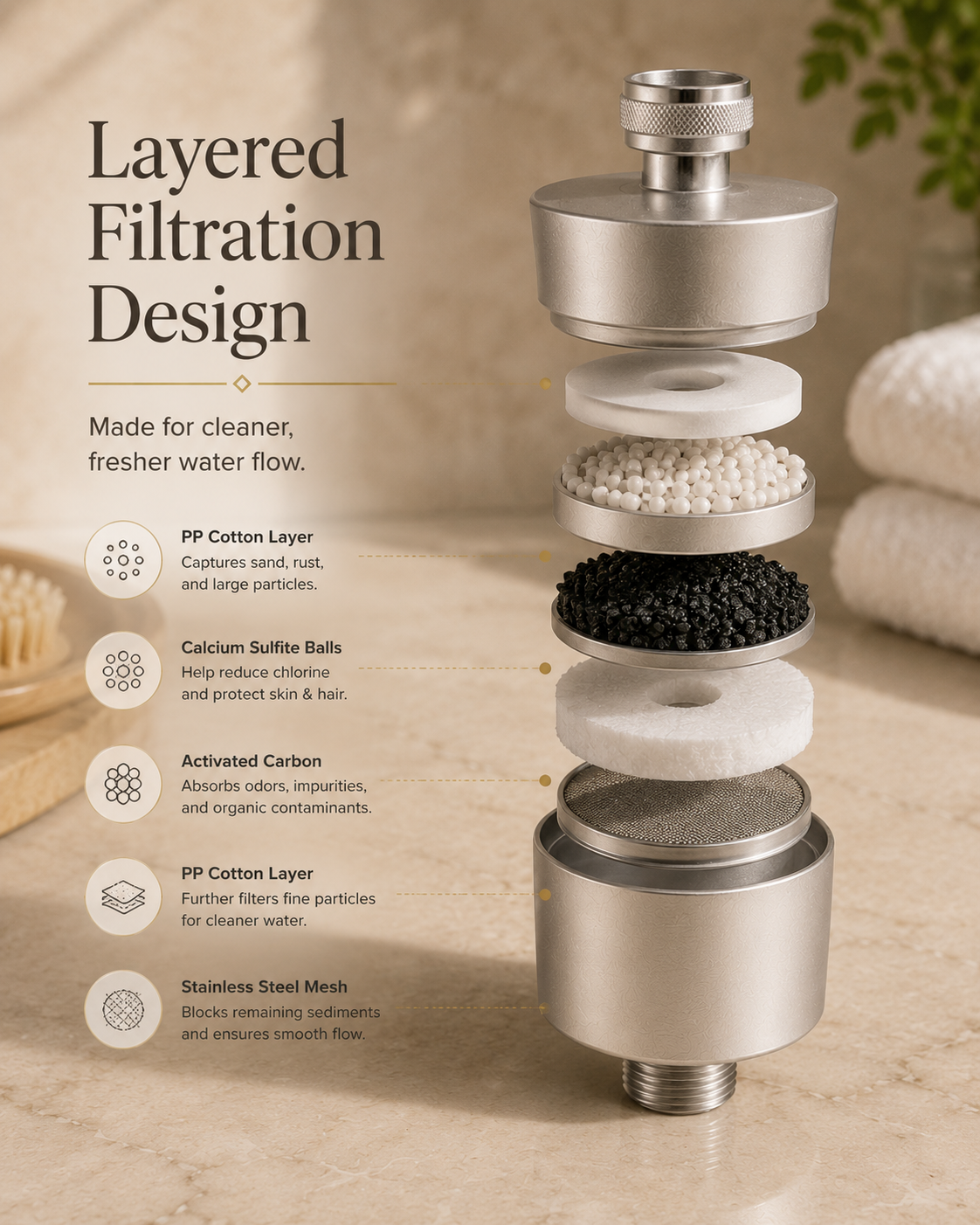 ÉliePure™ Bath & Shower Filter