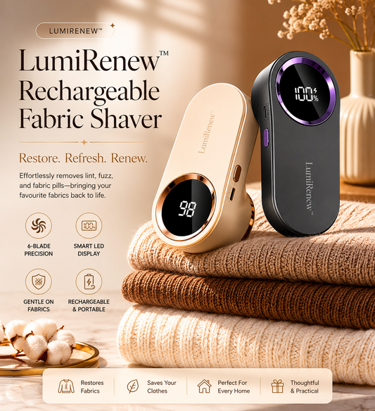 LumiRenew™ Rechargeable Fabric Shaver