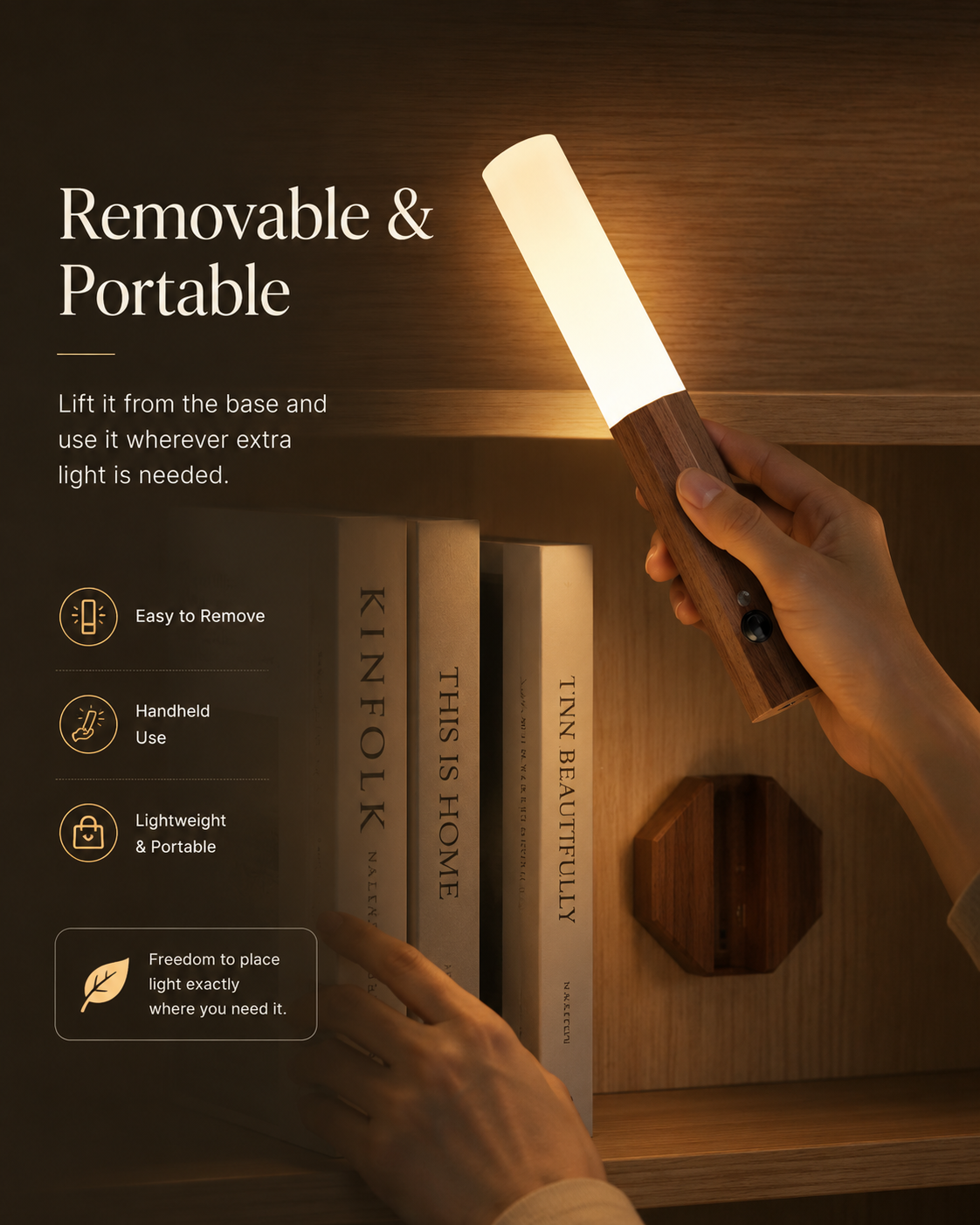 SerenaGlow™ Motion Sensor Wall Light