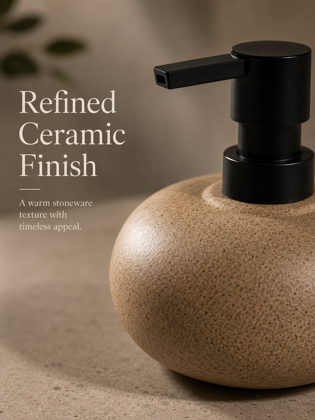 AuraStone™ Ceramic Bathroom Dispenser