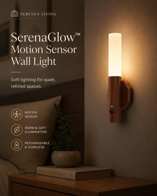 SerenaGlow™ Motion Sensor Wall Light
