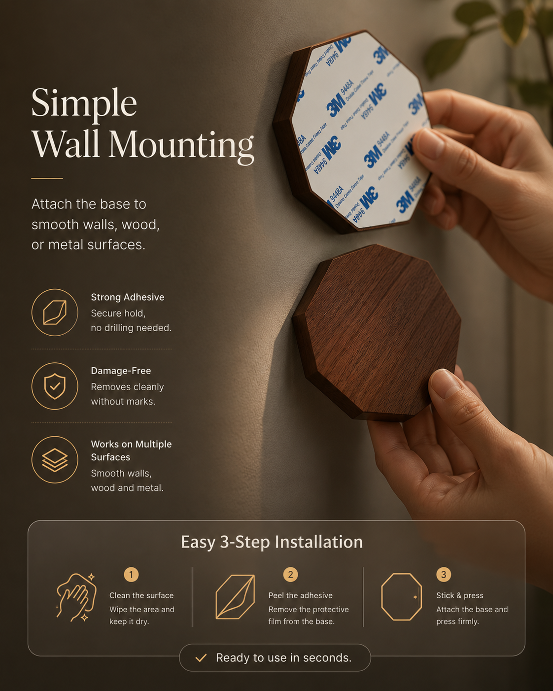 SerenaGlow™ Motion Sensor Wall Light