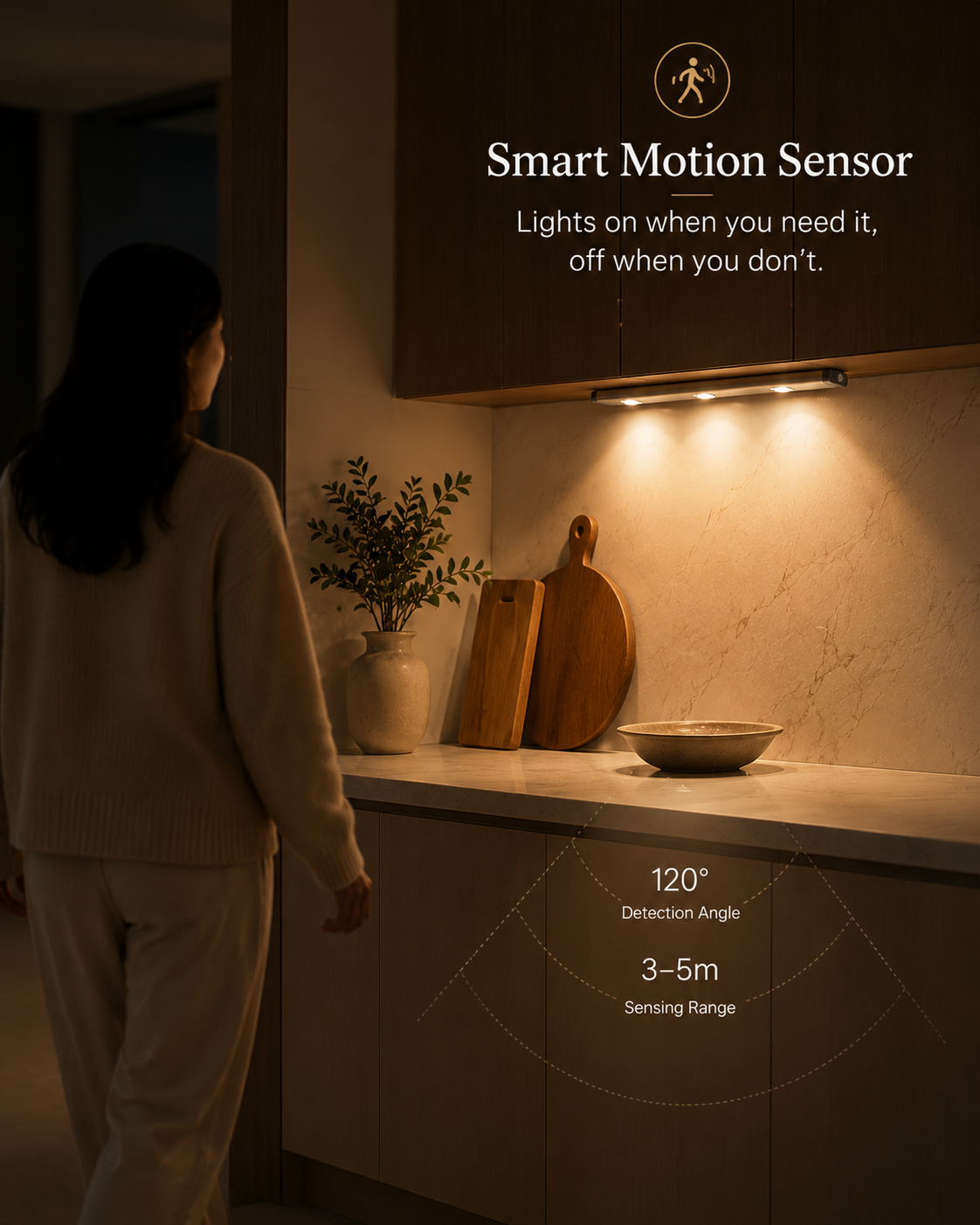 SerenaLume™ Under-Cabinet Sensor Light
